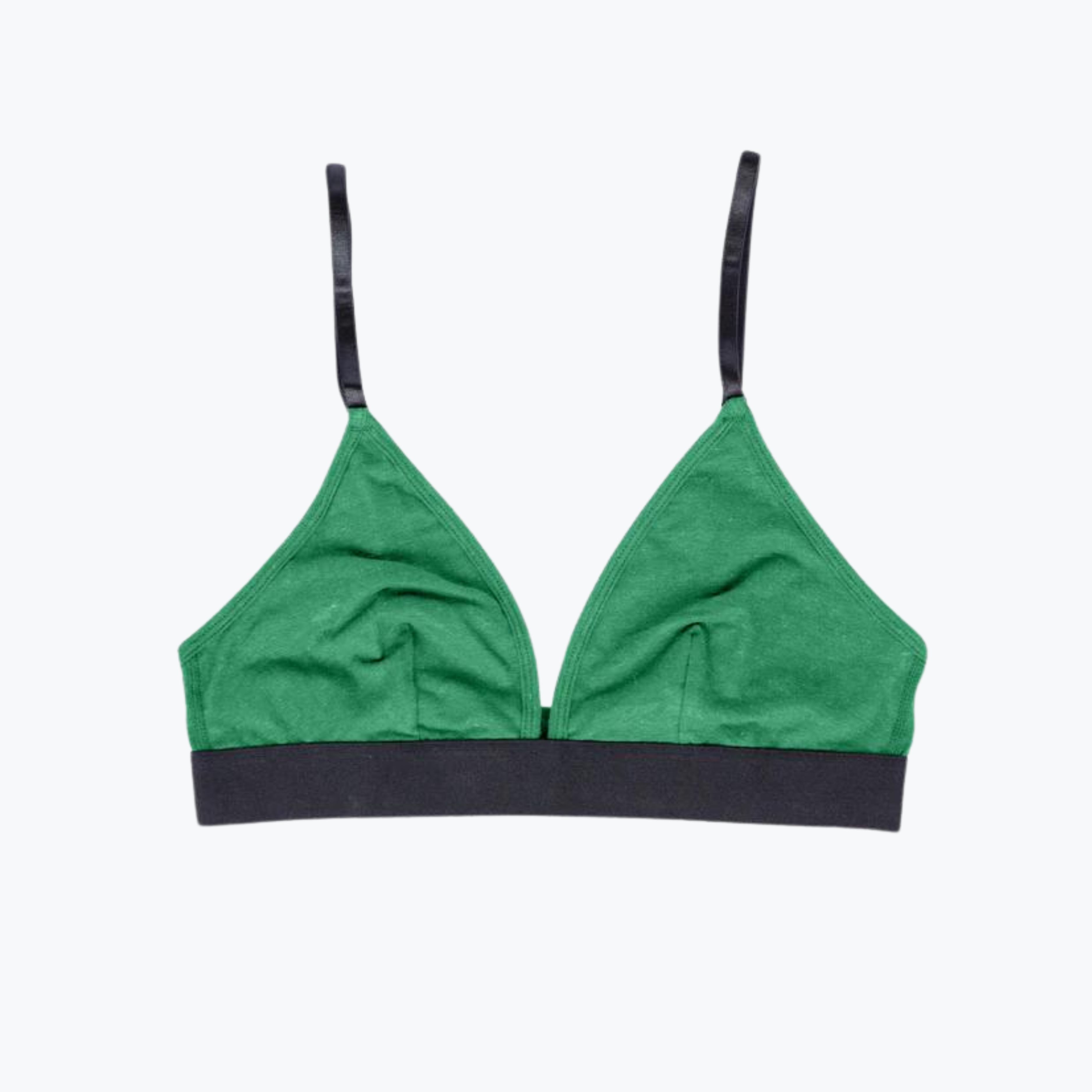Entyinea Women's Minimizer Bras Embroidered Triangle Bralette Green 85C 