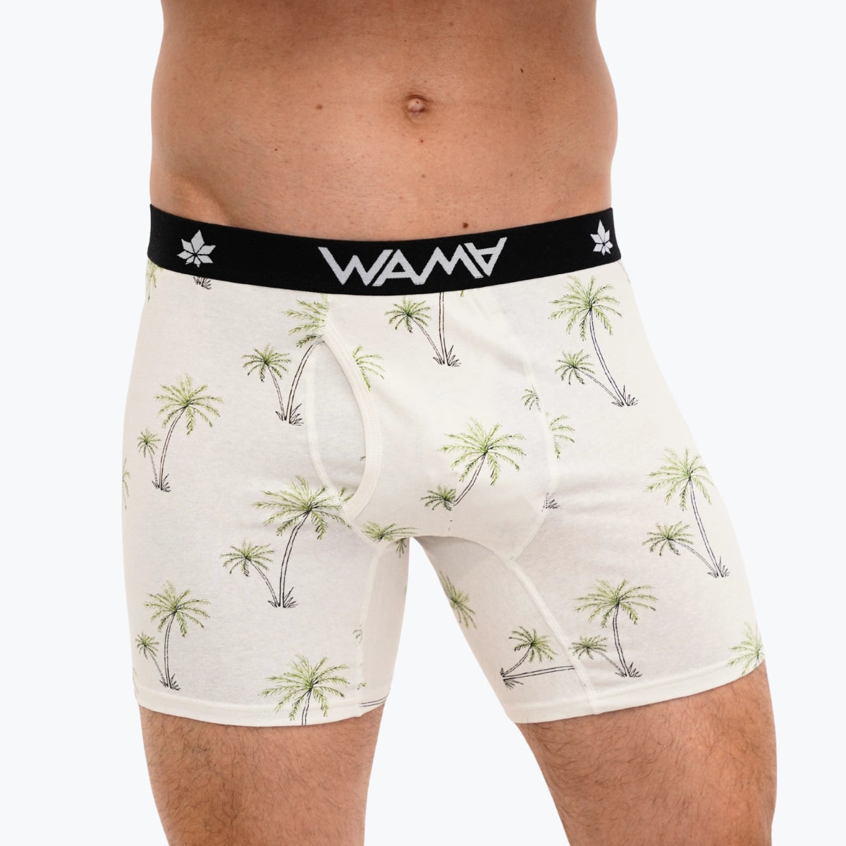 Hemp Boxer Briefs - Palm Tree - mobile product image 33
